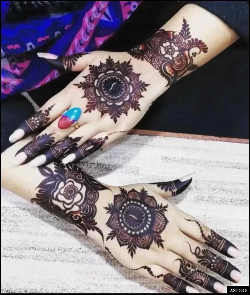 flower mehndi design