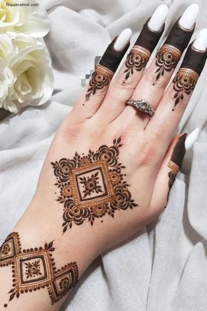 flower mehndi design