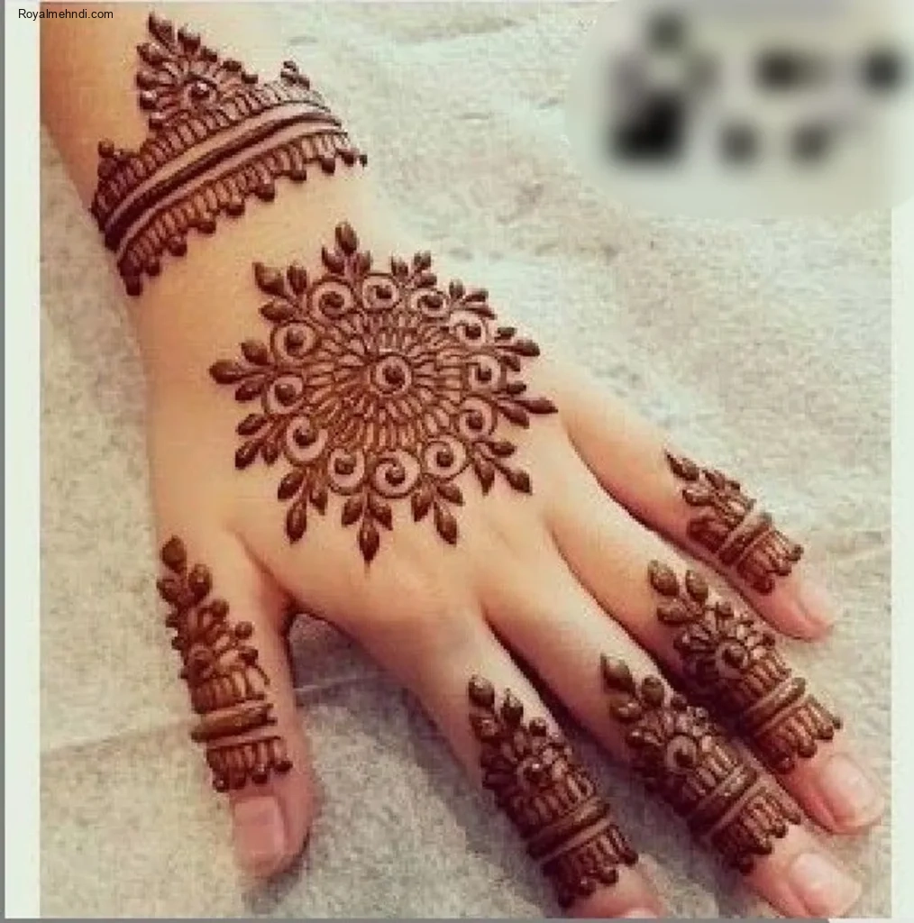 flower mehndi design
