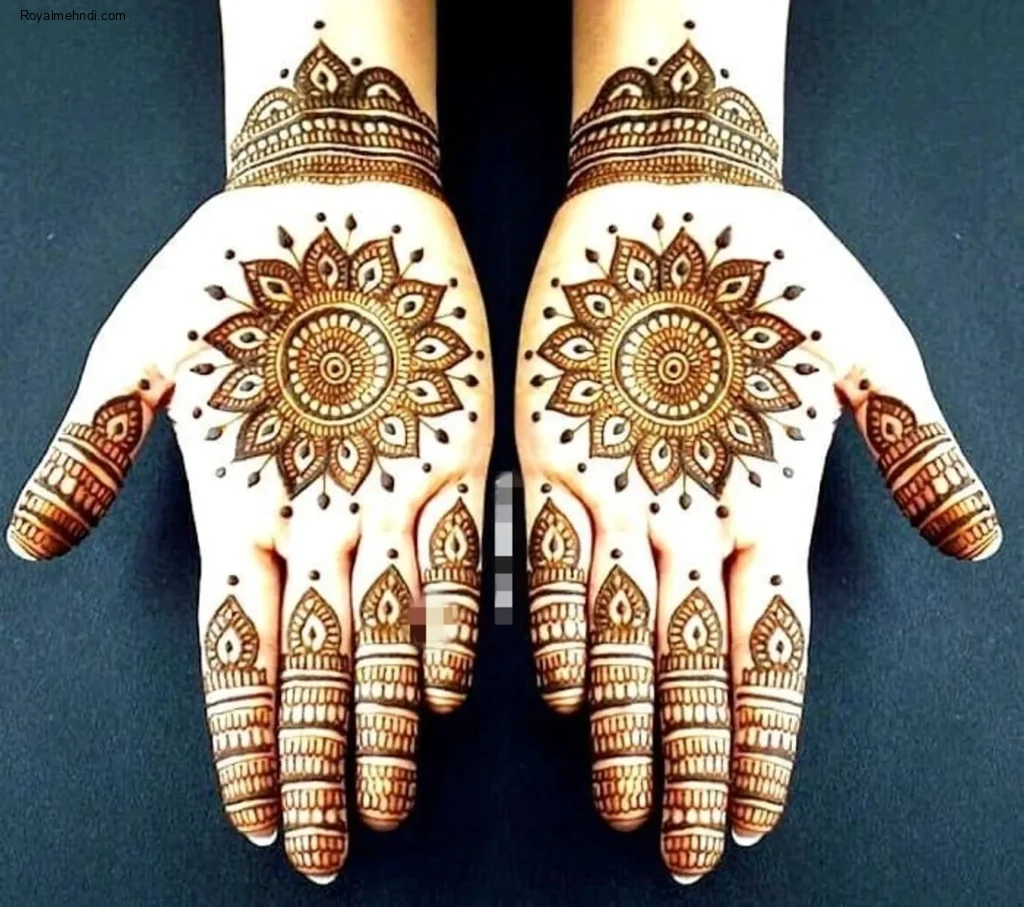 flower mehndi design