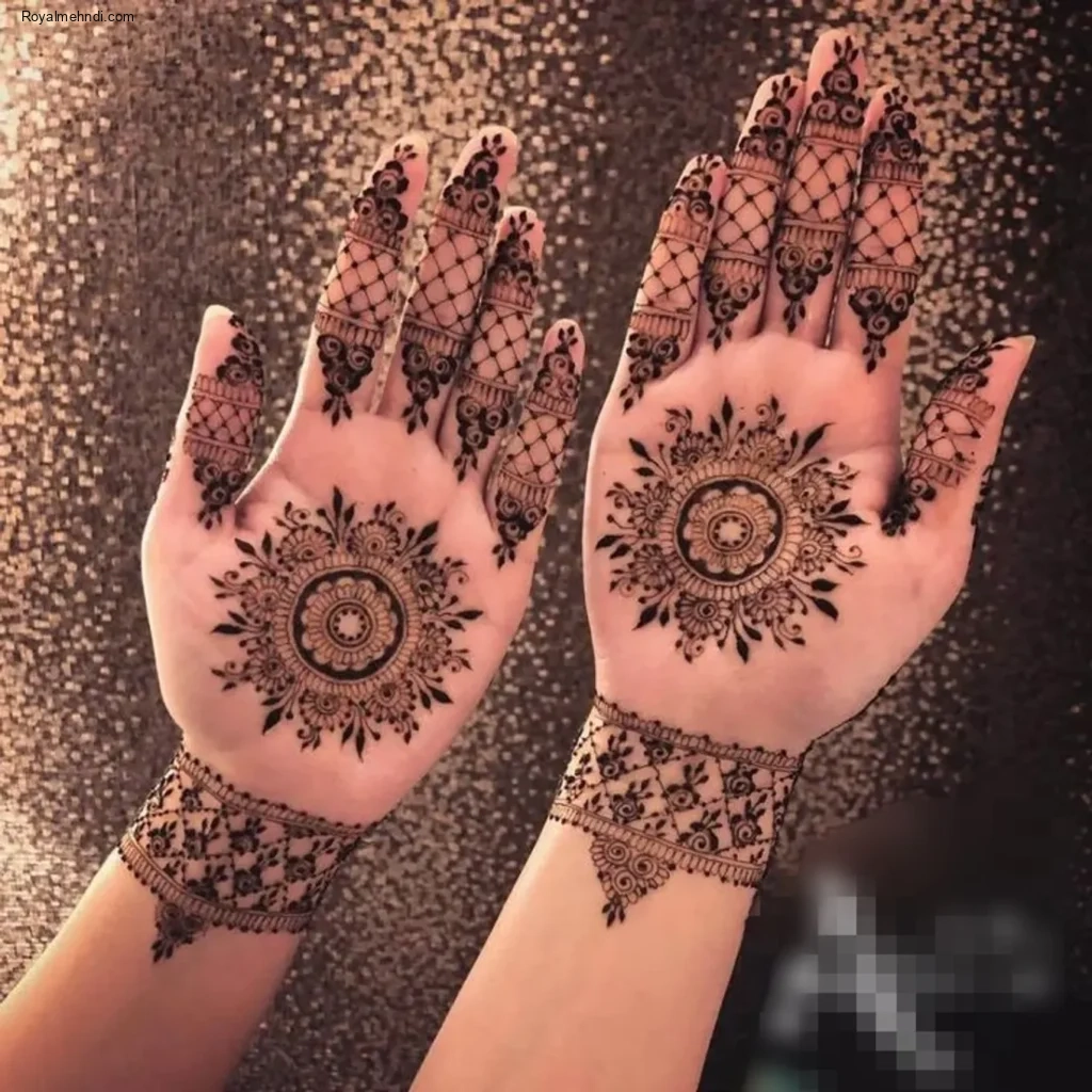 flower mehndi design