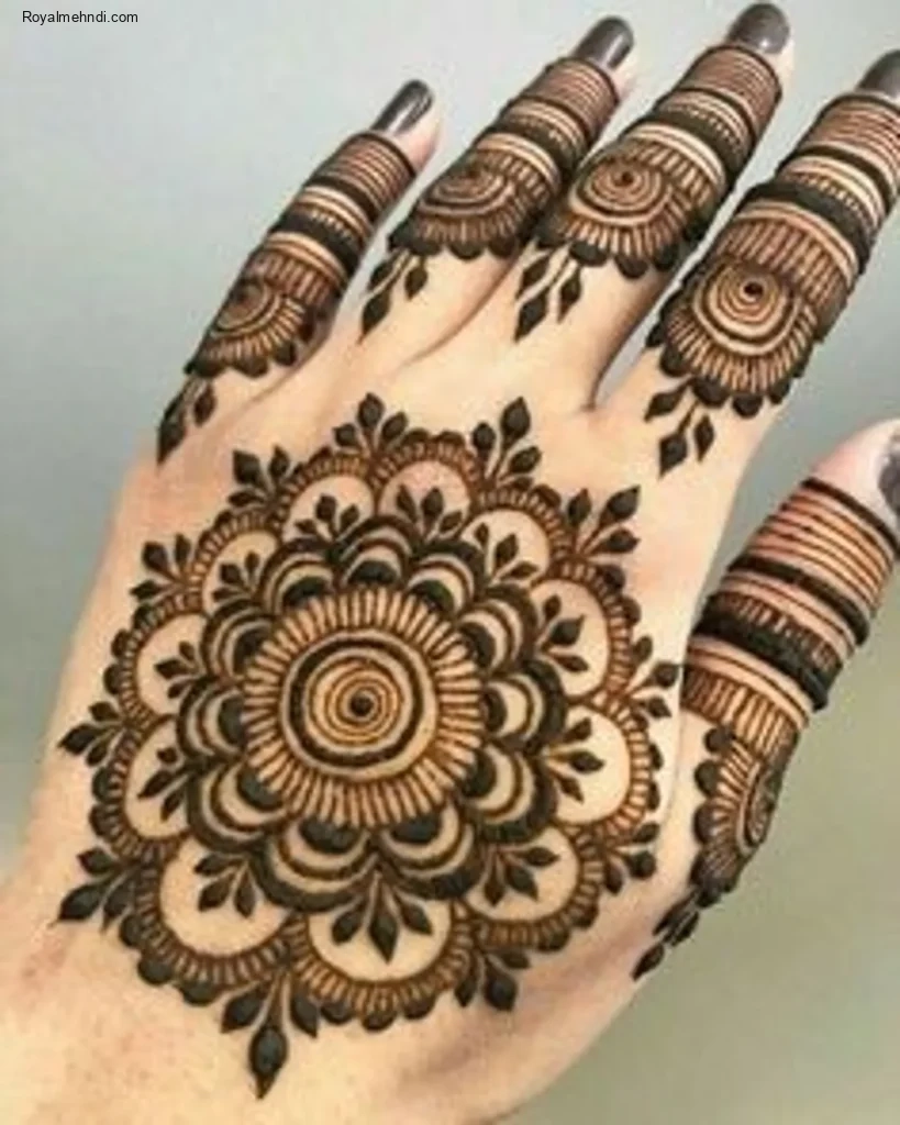 flower mehndi design