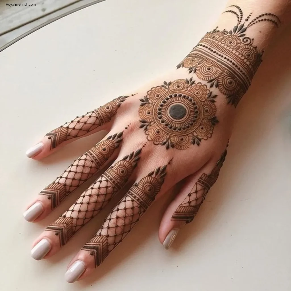 flower mehndi design