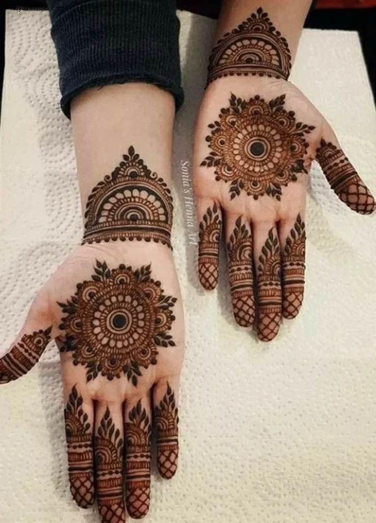 flower mehndi design