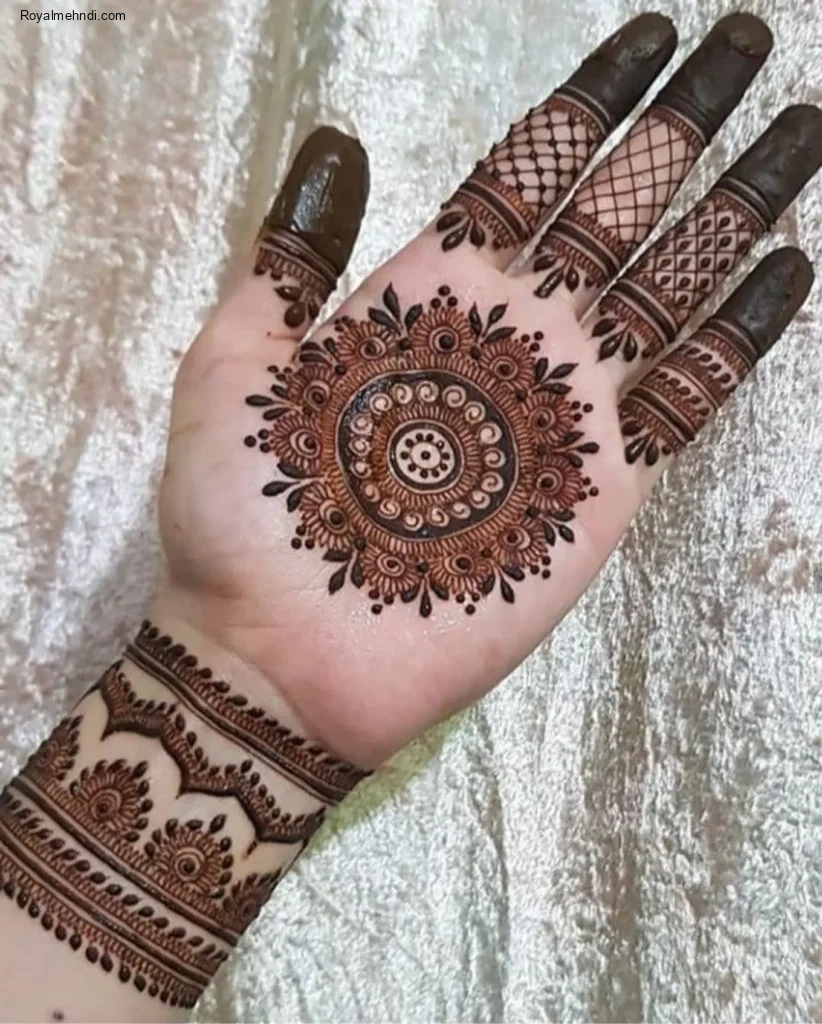 flower mehndi design