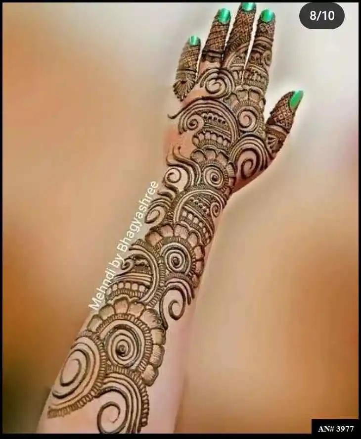 back side mehndi designs
