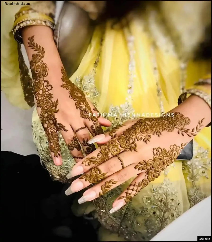 back side mehndi designs