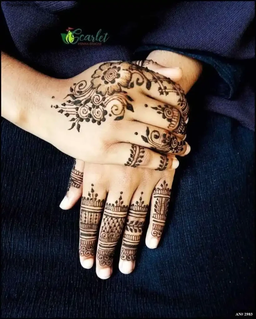 back side mehndi designs