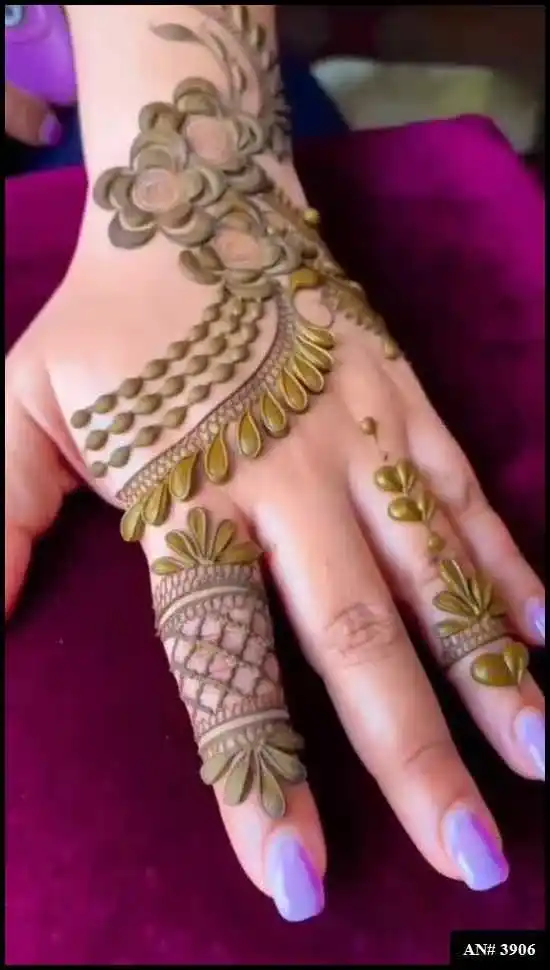 back side mehndi designs