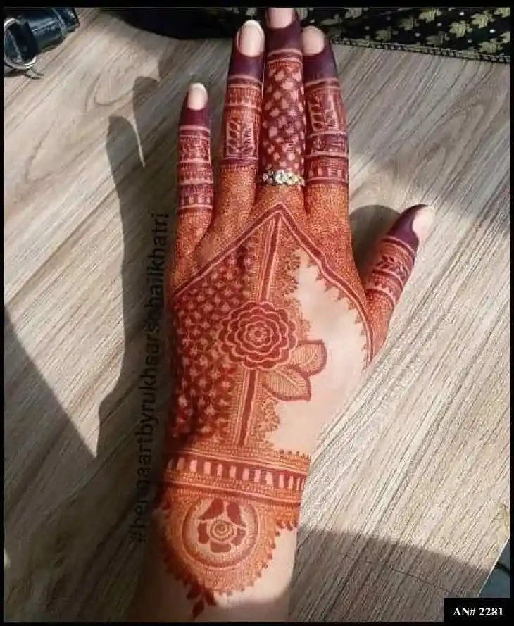back side mehndi designs