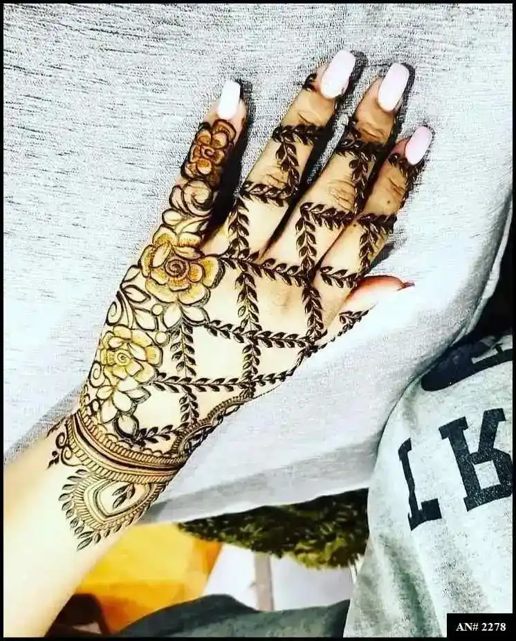 back side mehndi designs