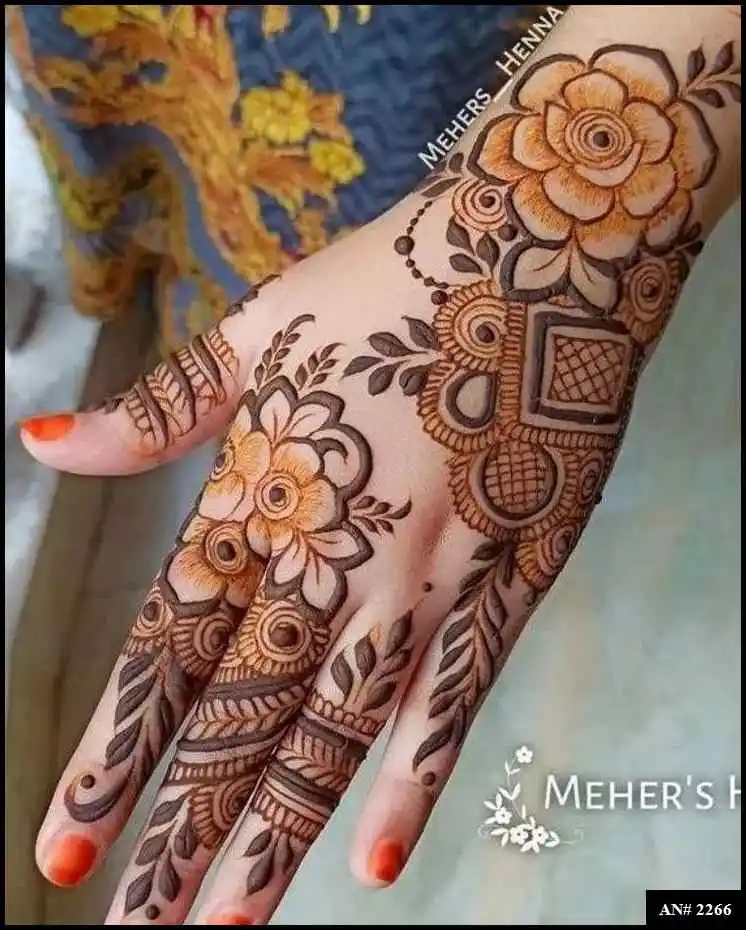 back side mehndi designs