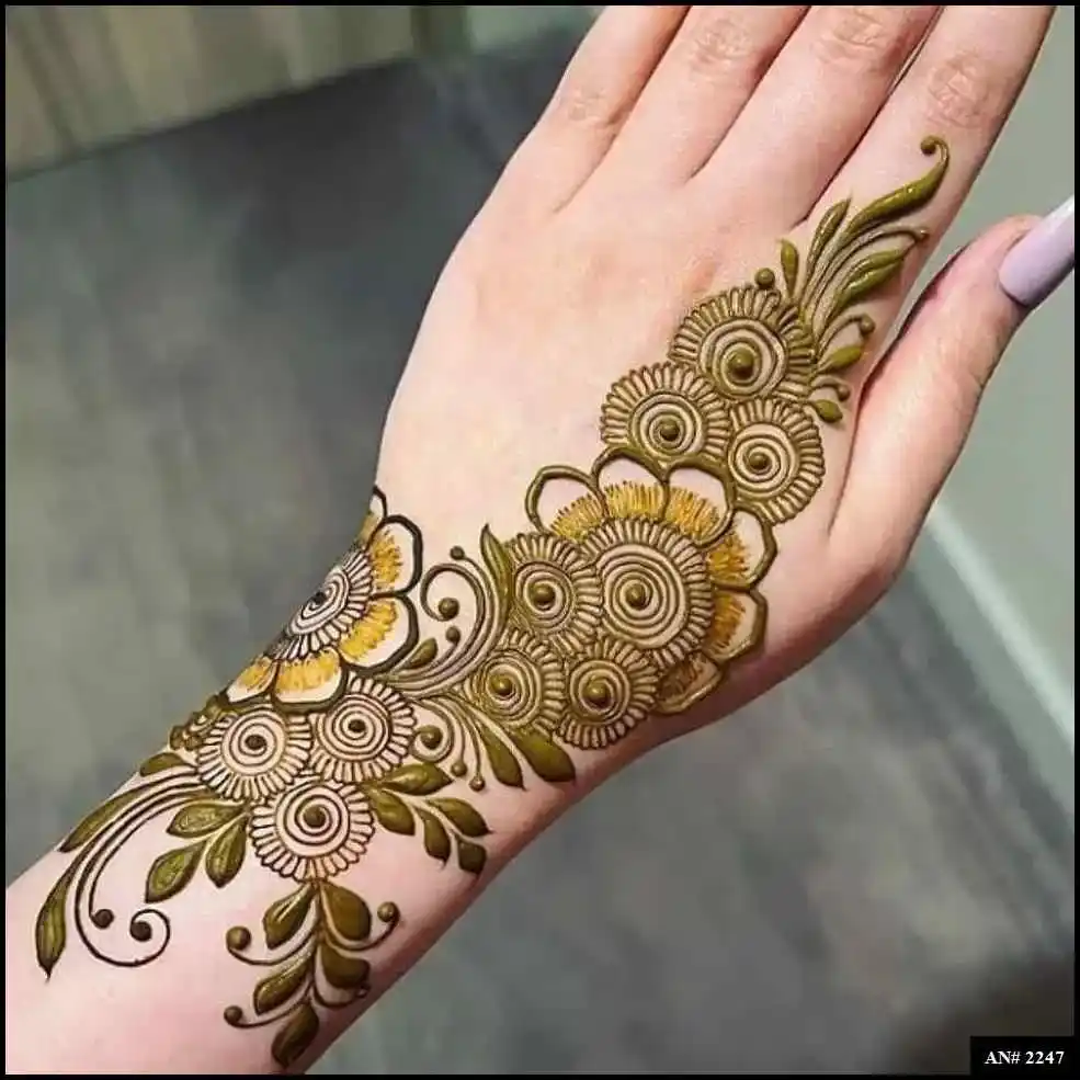 back side mehndi designs