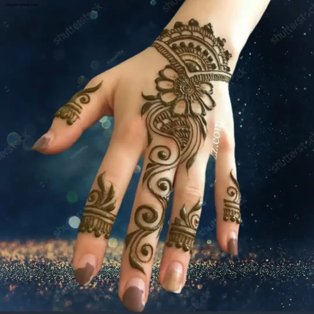 back side mehndi designs