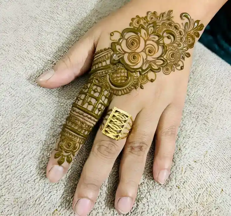 back side mehndi designs
