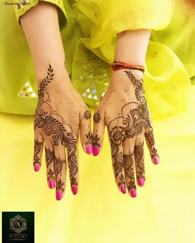 back side mehndi designs