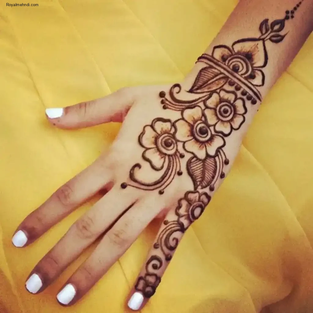 back side mehndi designs