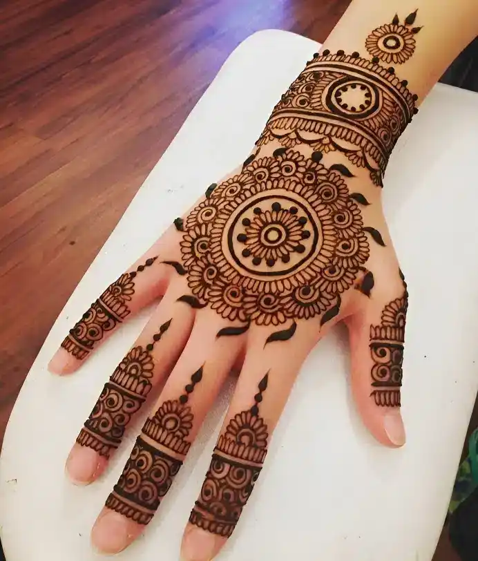 back side mehndi designs