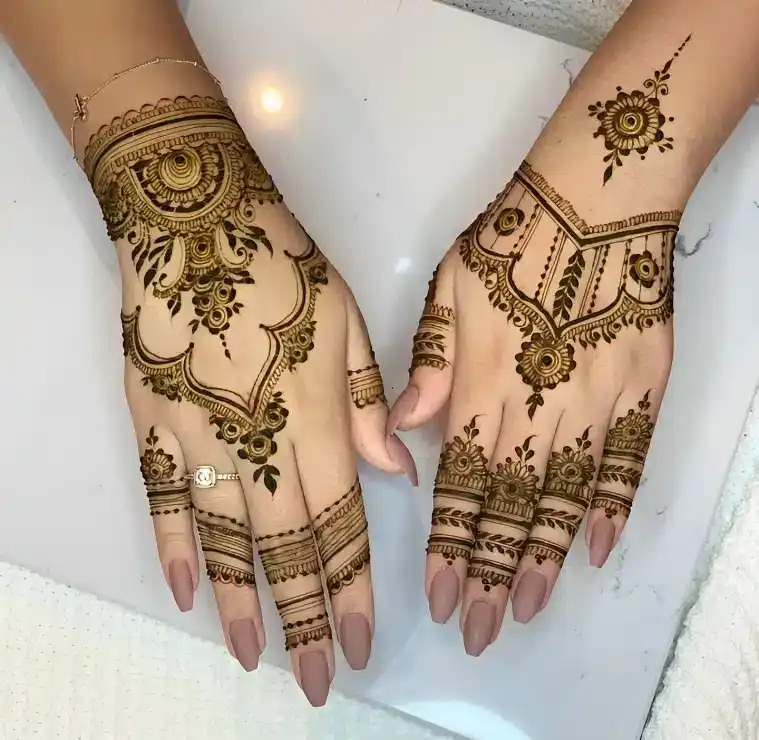 back side mehndi designs