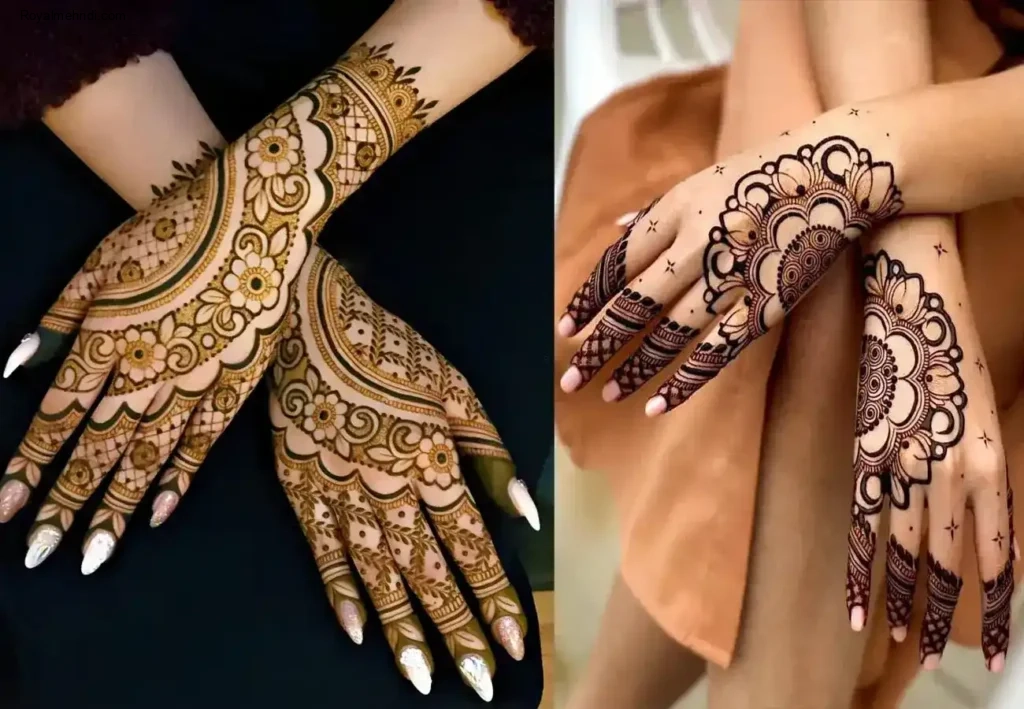 back side mehndi designs