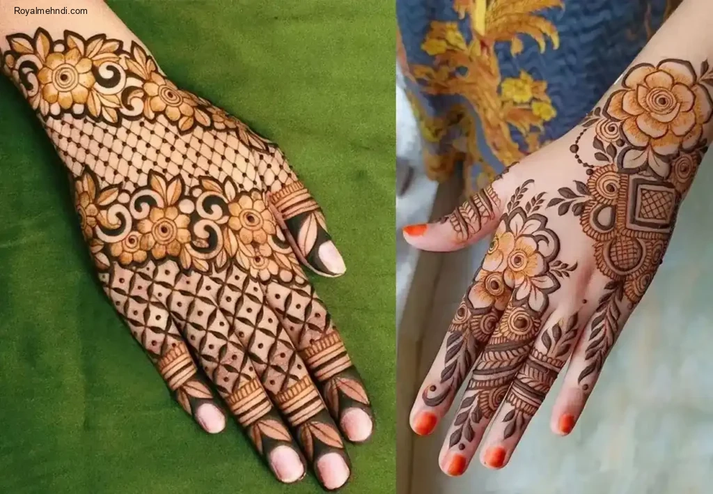 back side mehndi designs