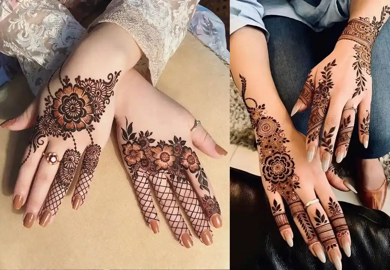 back side mehndi design