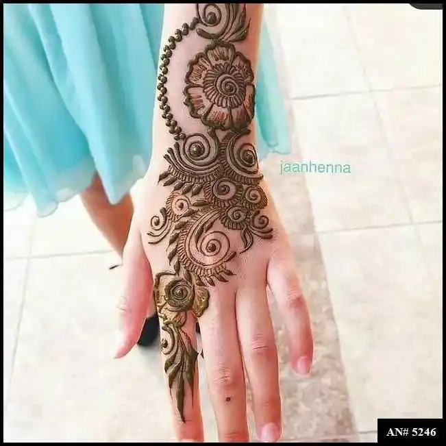 back side mehndi designs