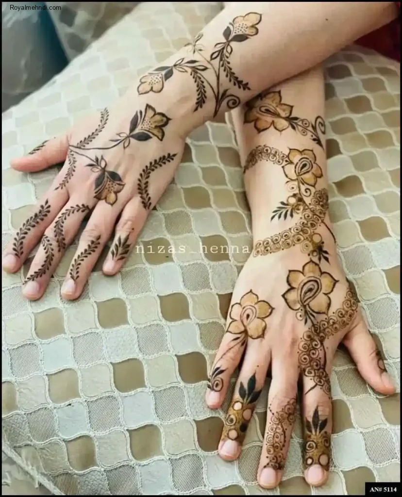 back side mehndi designs