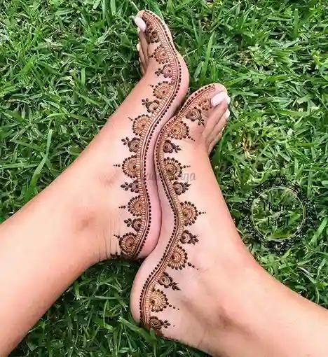 foot mehndi design