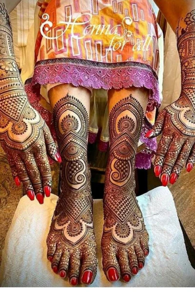 foot mehndi design