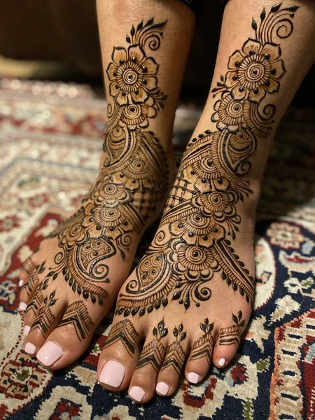 foot mehndi design