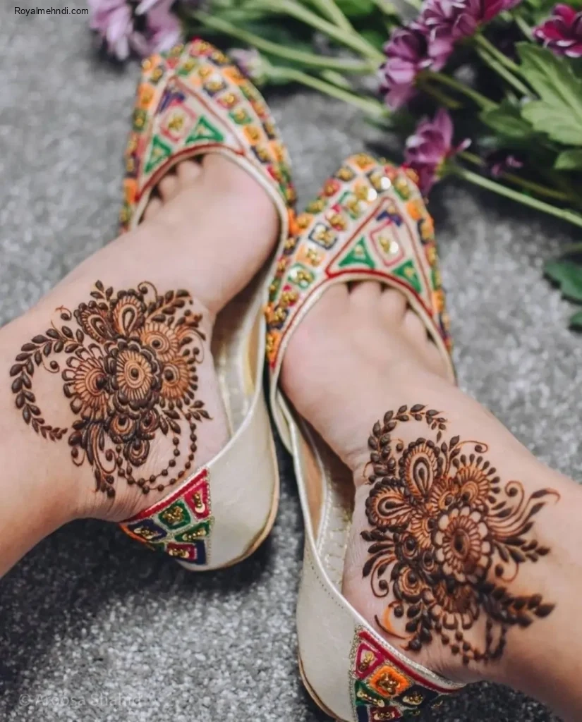 foot mehndi design