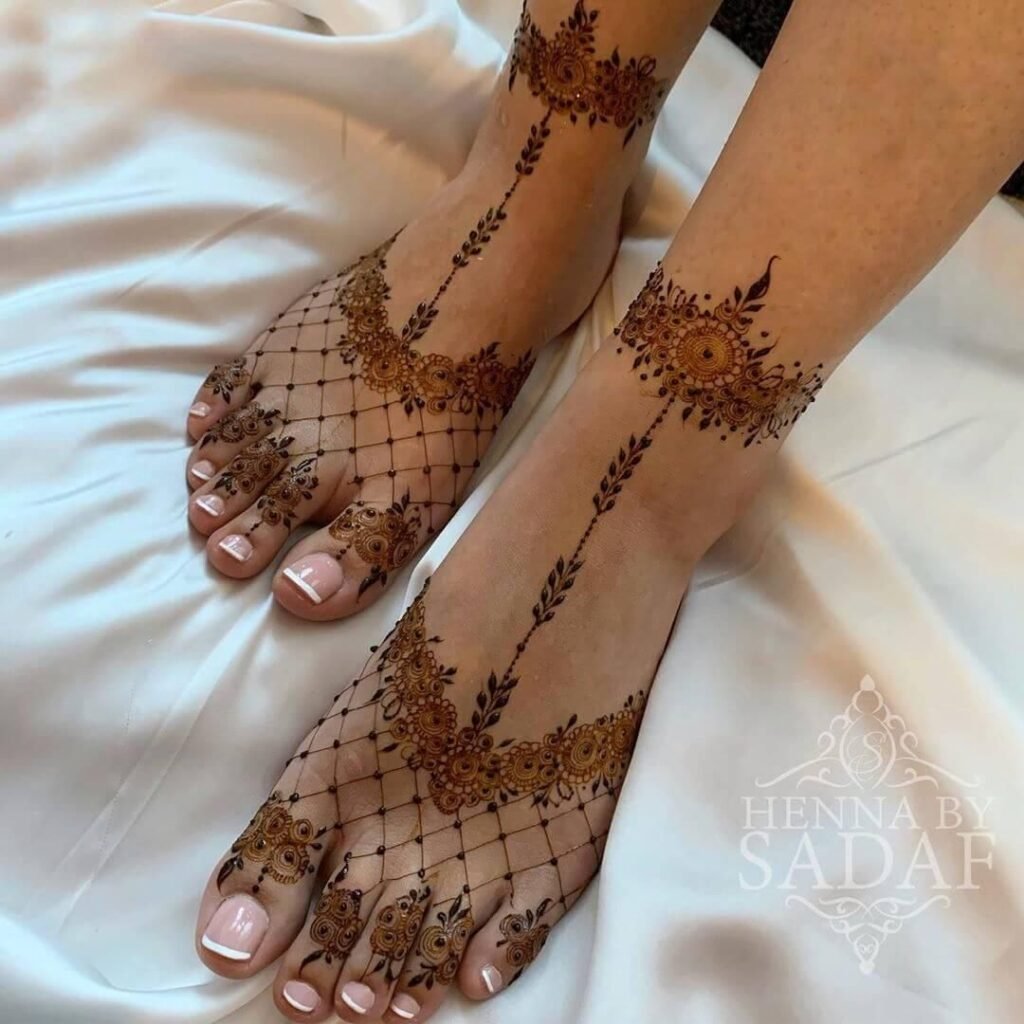 foot mehndi design