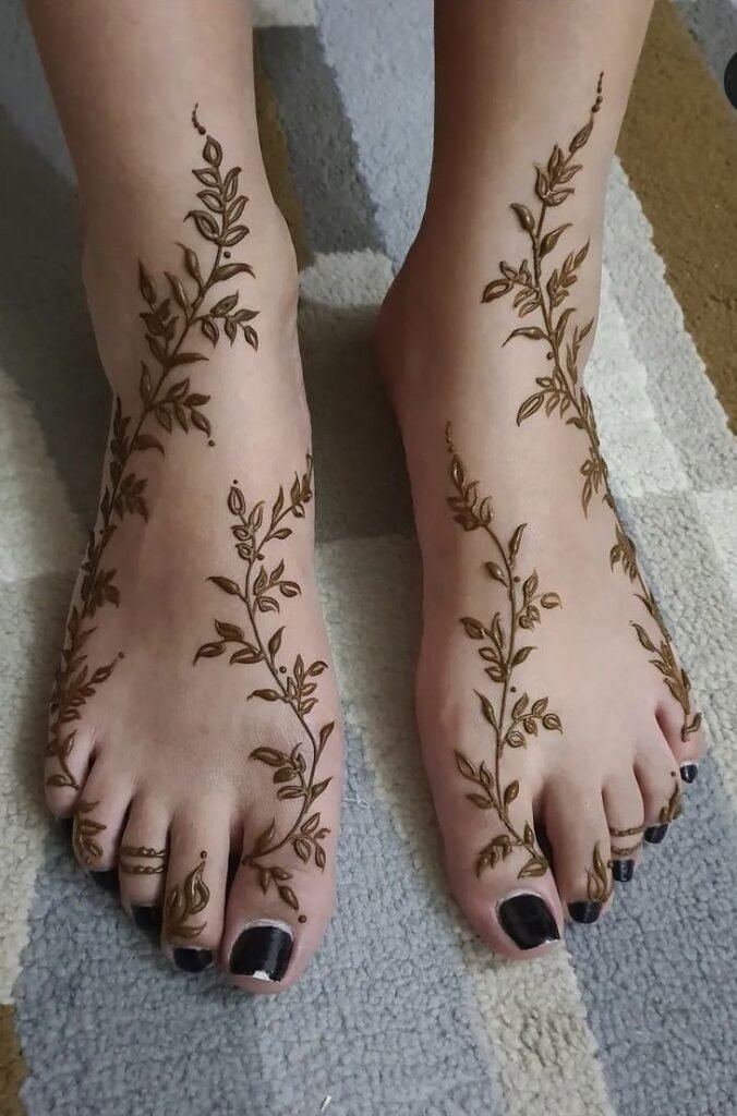 foot mehndi design