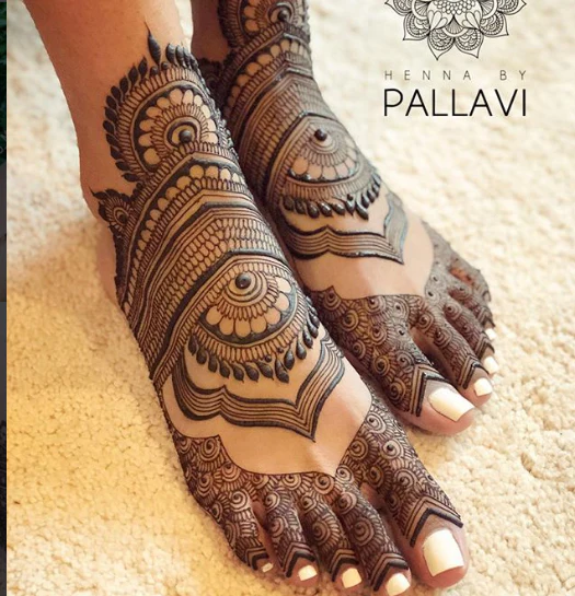 foot mehndi design