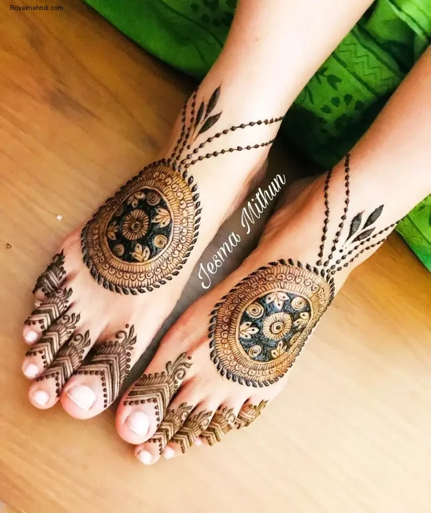 foot mehndi design