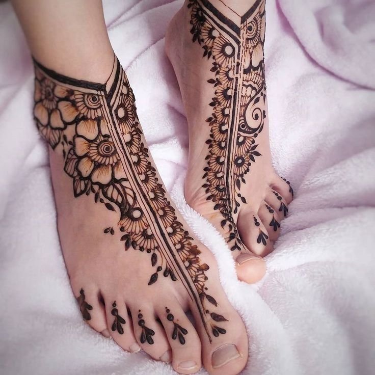foot mehndi design