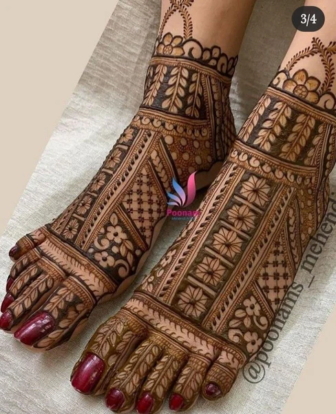foot mehndi design