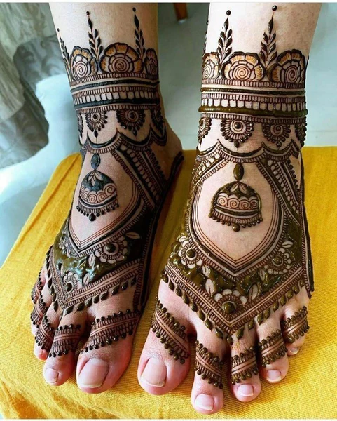 foot mehndi design