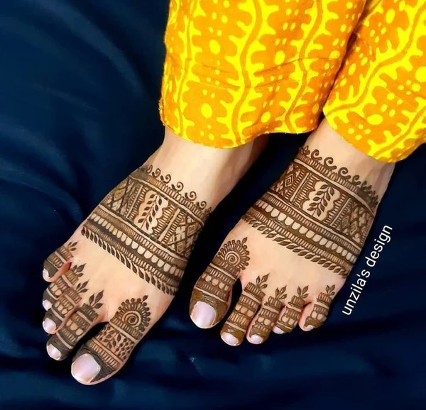 foot mehndi design