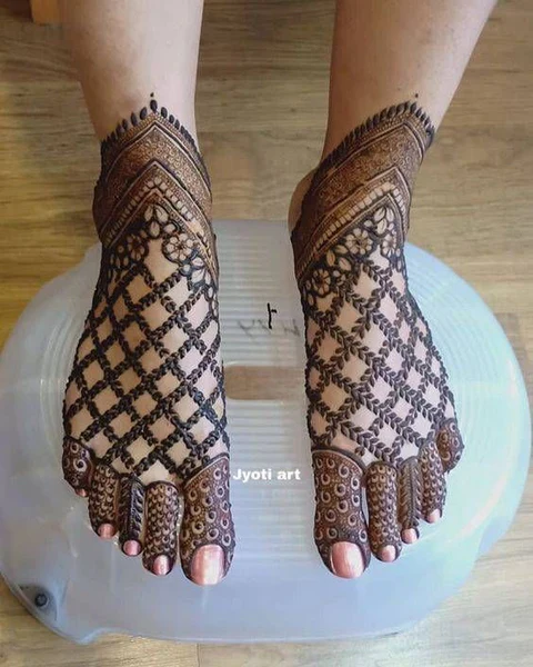 foot mehndi design