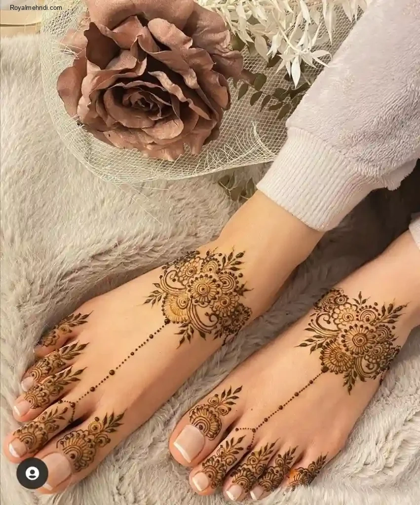 foot mehndi design