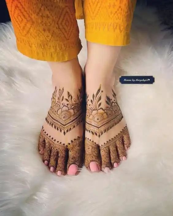 foot mehndi design
