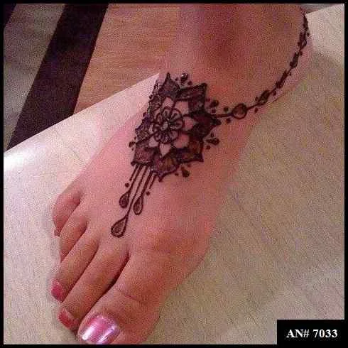 foot mehndi design