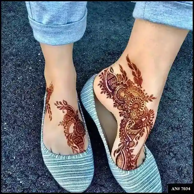 foot mehndi design
