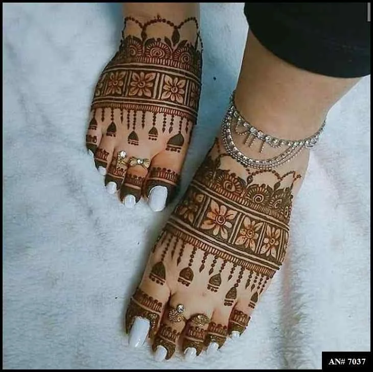 foot mehndi design