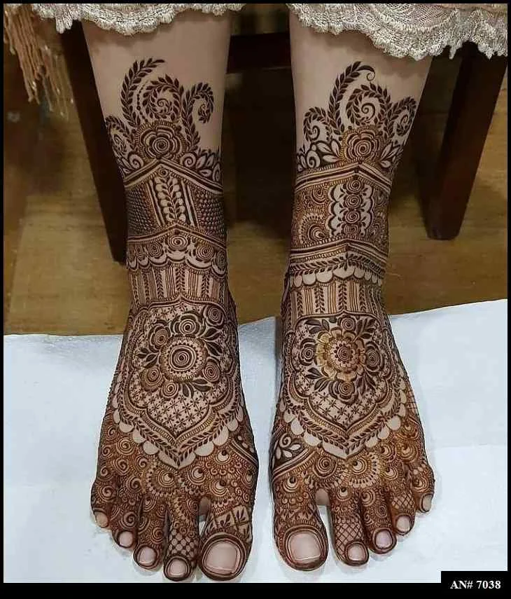 foot mehndi design