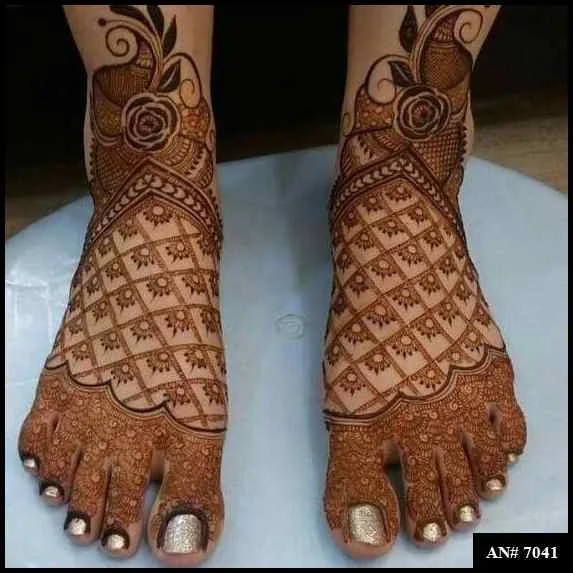 foot mehndi design