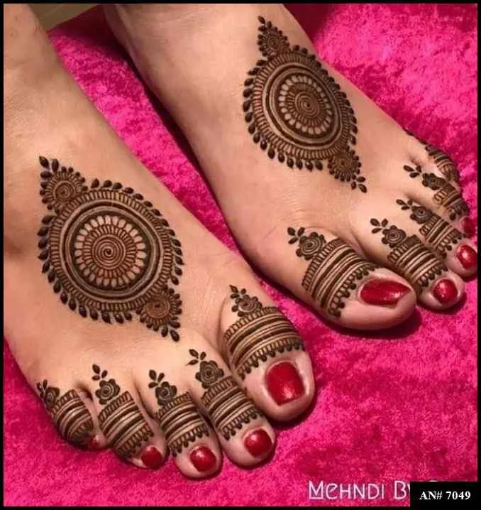 foot mehndi design