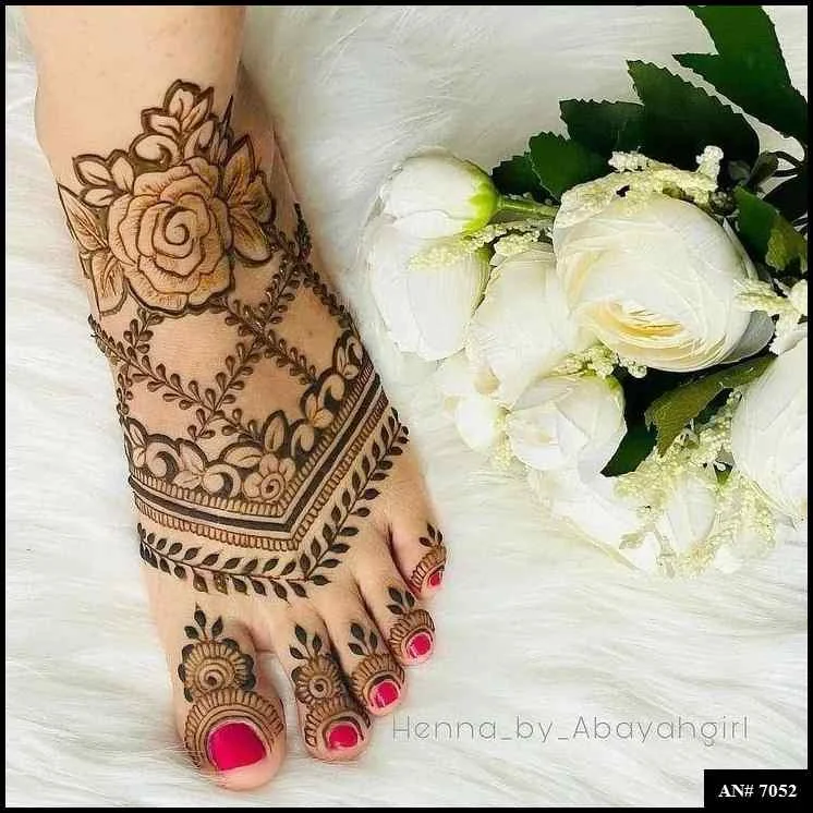 foot mehndi design